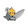 Abstract Animals Enamel Pins Funny Angry With Knife Bear Duck Bird Brooches Lapel Badges For Jeans Jewelry Gifts For Friends