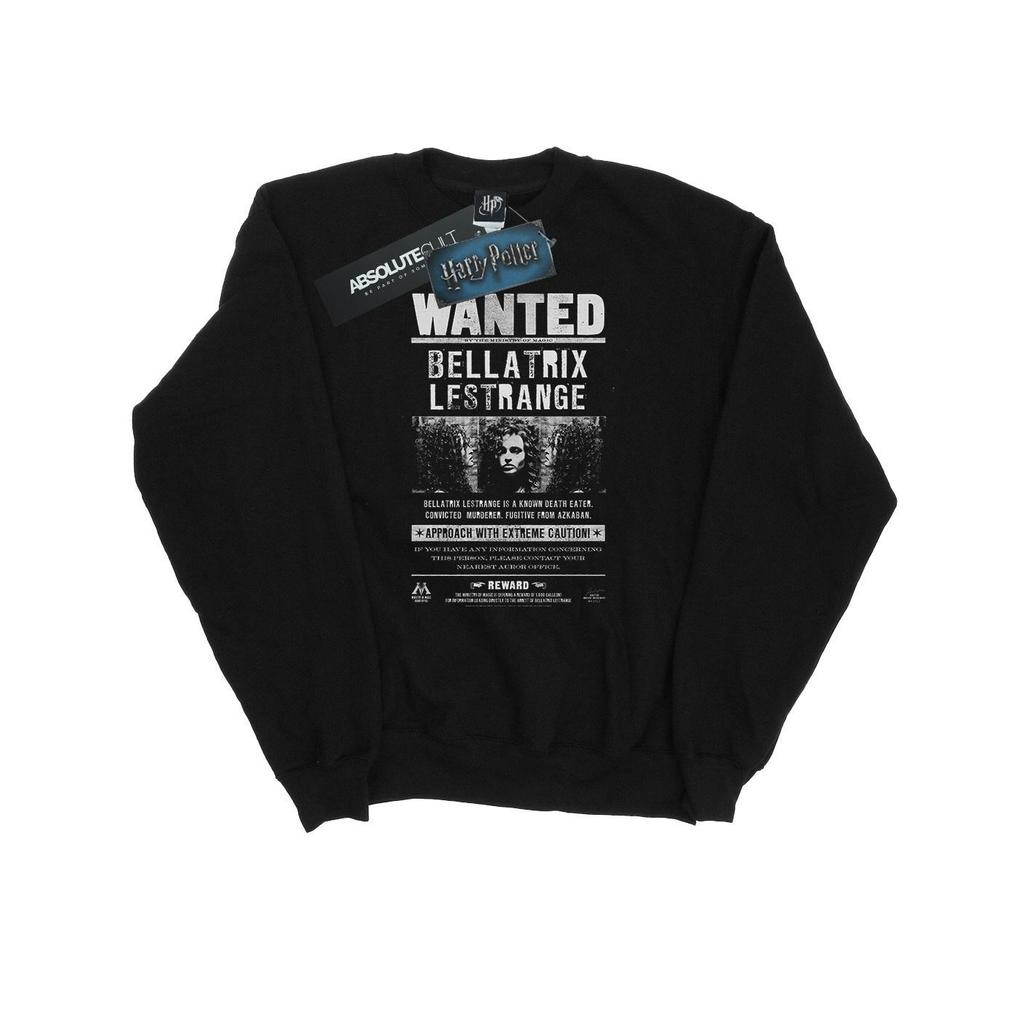 Harry Potter Mens Bellatrix Lestrange Wanted Sweatshirt
