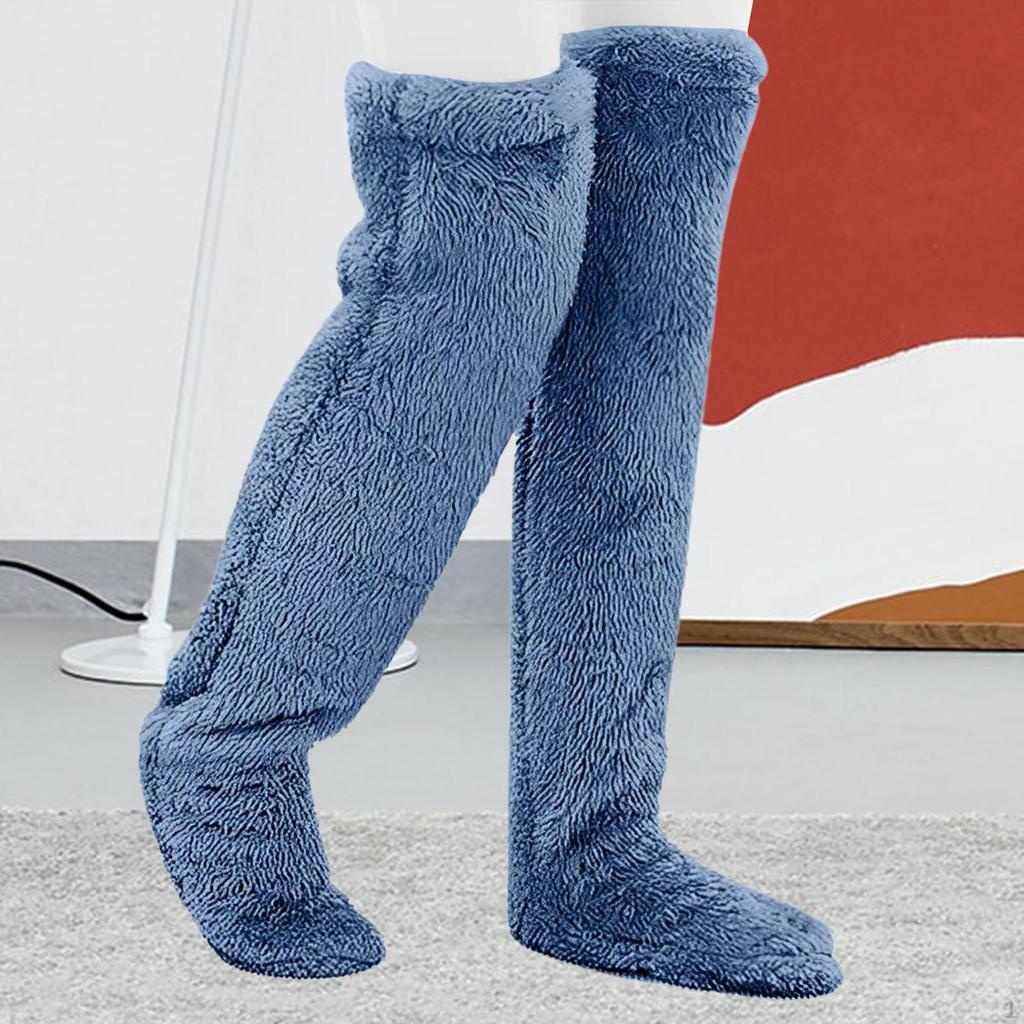 Cozy Winter Thigh High Socks for Women and Men - Plush Leg Warmers Extra Warmth