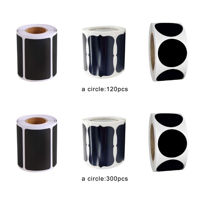 360/900Pcs Chalkboard Labels Removable Food Storage Jar Labels Reusable Blackboard Stickers for Kitchen Food Container
