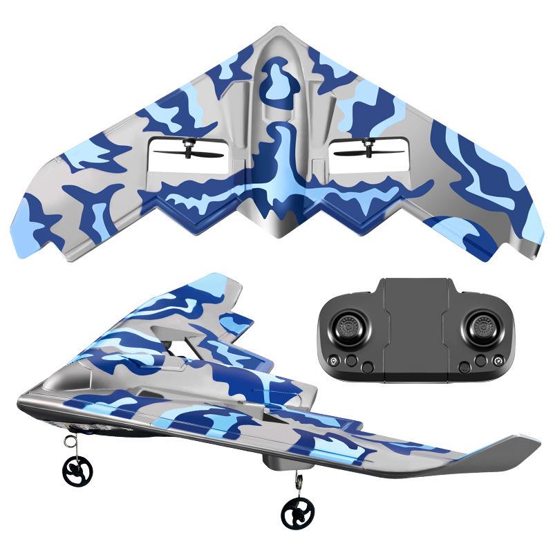 LED Foam Remote-Control Airplane - Crash-Resistant Fixed-Wing Glider Toy