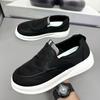 Breathable and Comfortable Men's Shoes, One-piece Soft-soled Casual Shoes, Versatile Men's Canvas Shoes for All Occasions