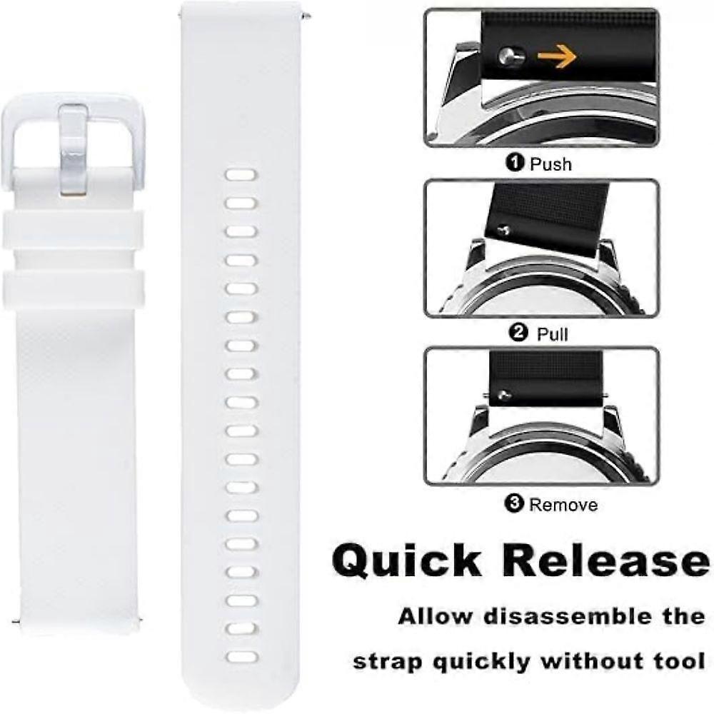 Replacement Wrist Band - Replacement Silicone Wrist Watch Band Strap With QucikFit For Garmin Forerunner 645