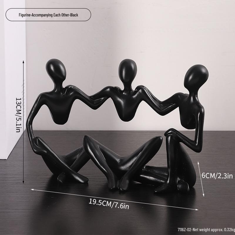 Set de 3 Ornamente Miniaturale Moderne Minimaliste pentru Decor Acasă și Birou