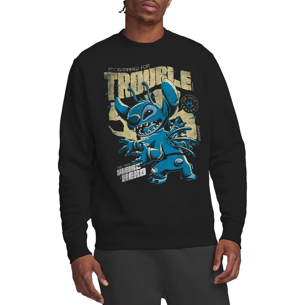 Lilo & Stitch Unisex Adult Trouble Comic Sweatshirt
