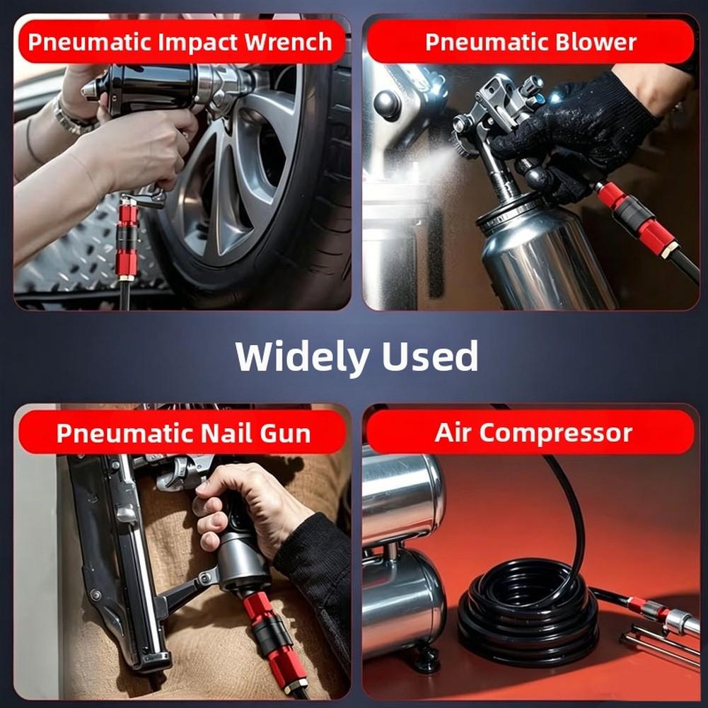 1/1" NPT American-style 11-pack For Pneumatic Tools And Quick-connect Fittings For Paint SprayGuns And Workshop Pneumatic Tool