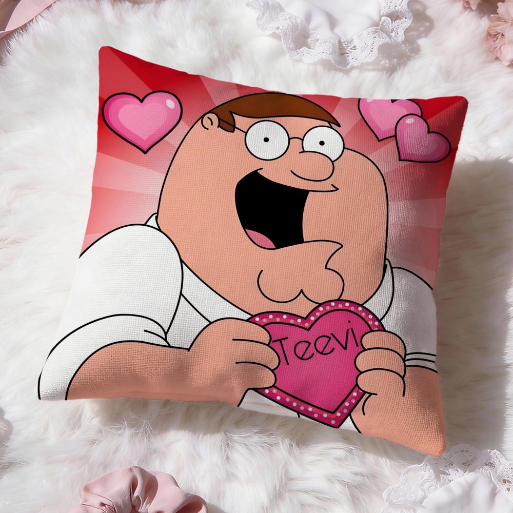 Anime F-Family GuyS Cushion Cover Premium Comfort Reversible Pillow Cove -Two In One Design for Any Room & Car Interior