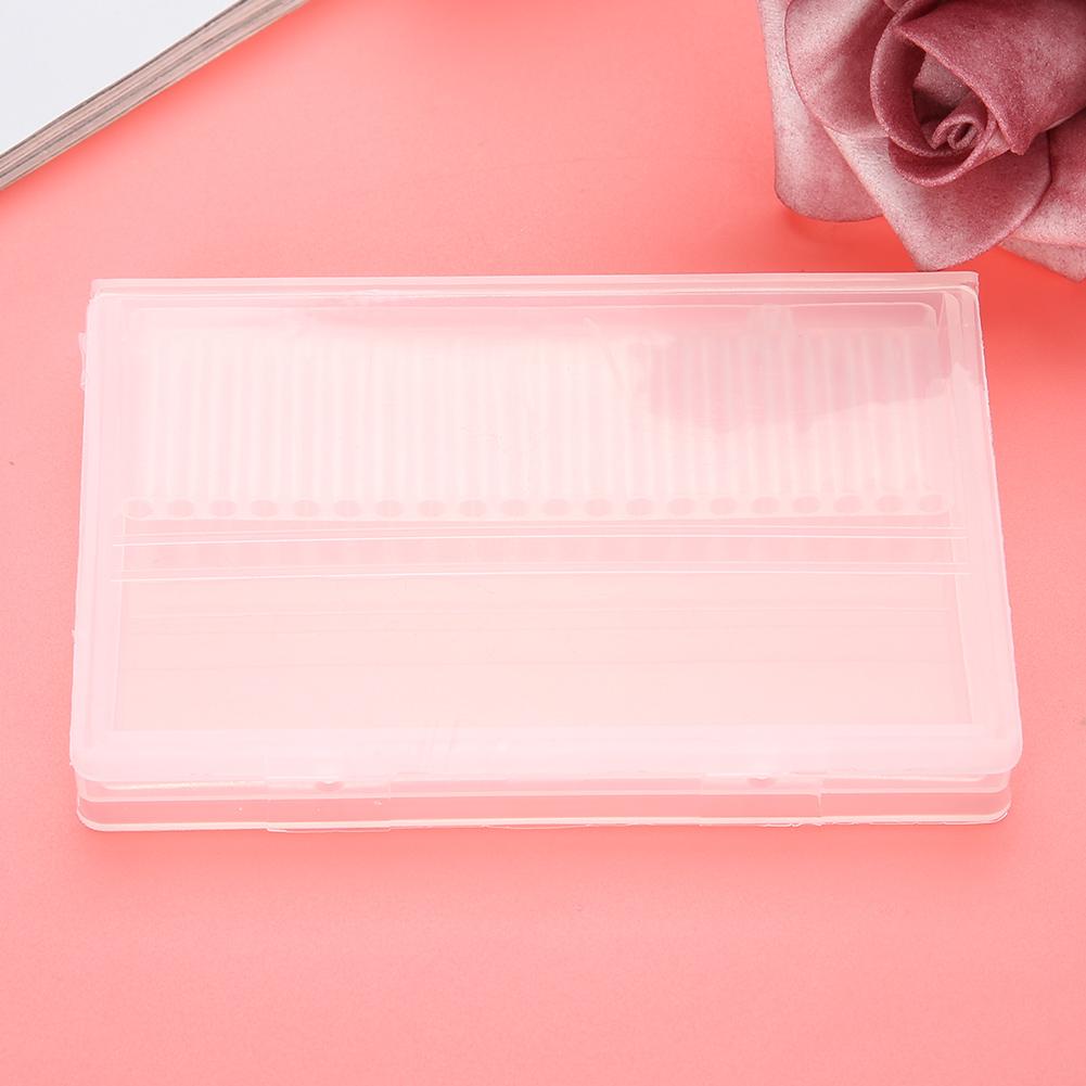 20 Slots Nail Drill Bit Case Holder Manicure Tool Organizer Displayer Stand