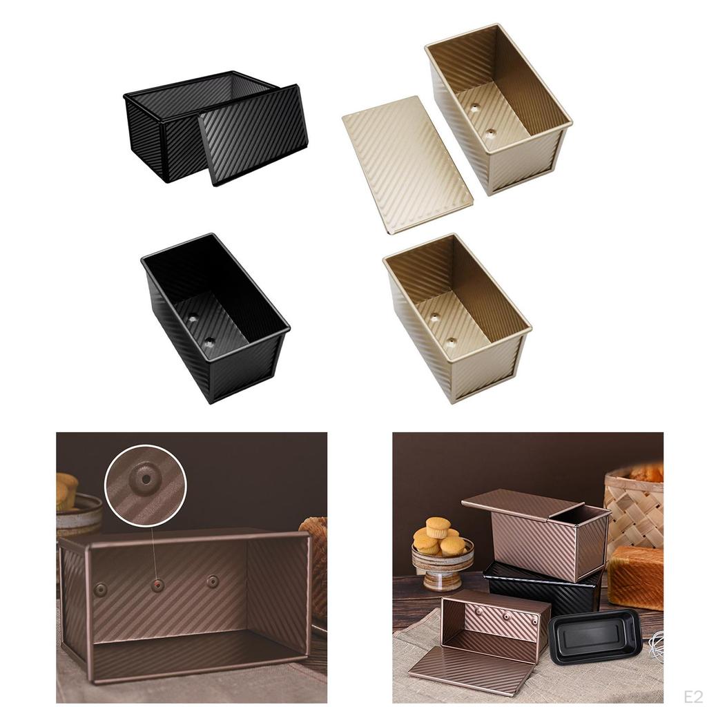 Pullman-Kastenform, Antihaft-Backgeschirr zum Brotbacken, Brotkasten aus gewellter Aluminiumlegierung,