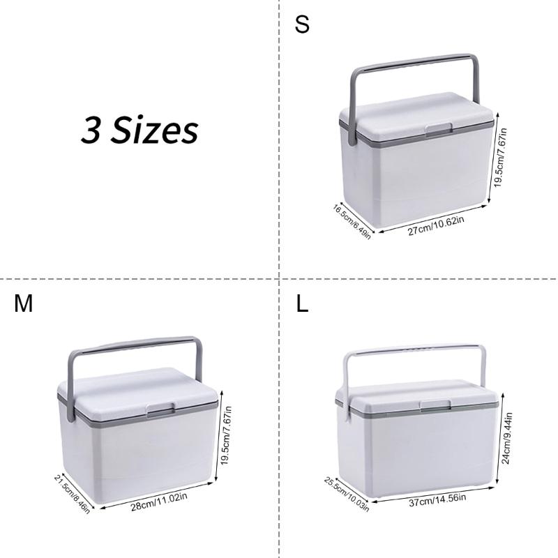 Portable Insulated Ice Chest Suitable for Camping Outdoor Picnics with Ergonomic Handle and PP Construction