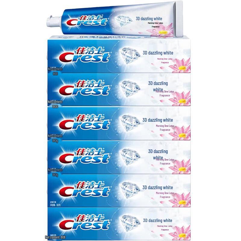 Crest 3D White Morning Dew Lotus Toothpaste Value Pack