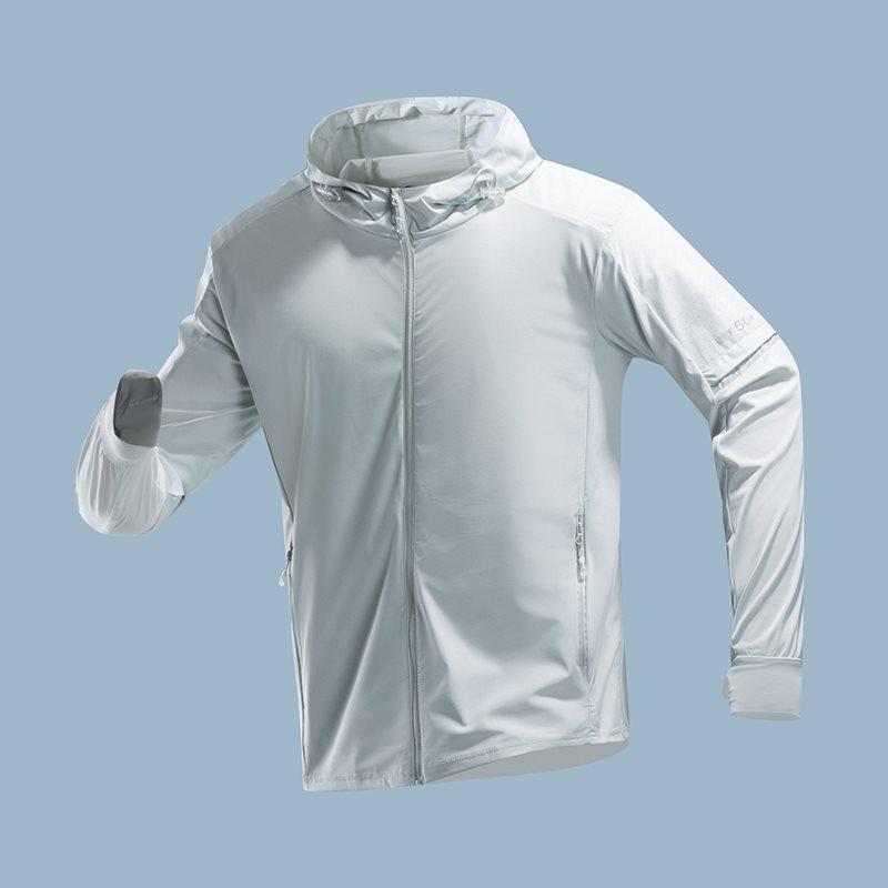 Men s Lightweight Nylon Hooded Sun Protection Cardigan 2XL