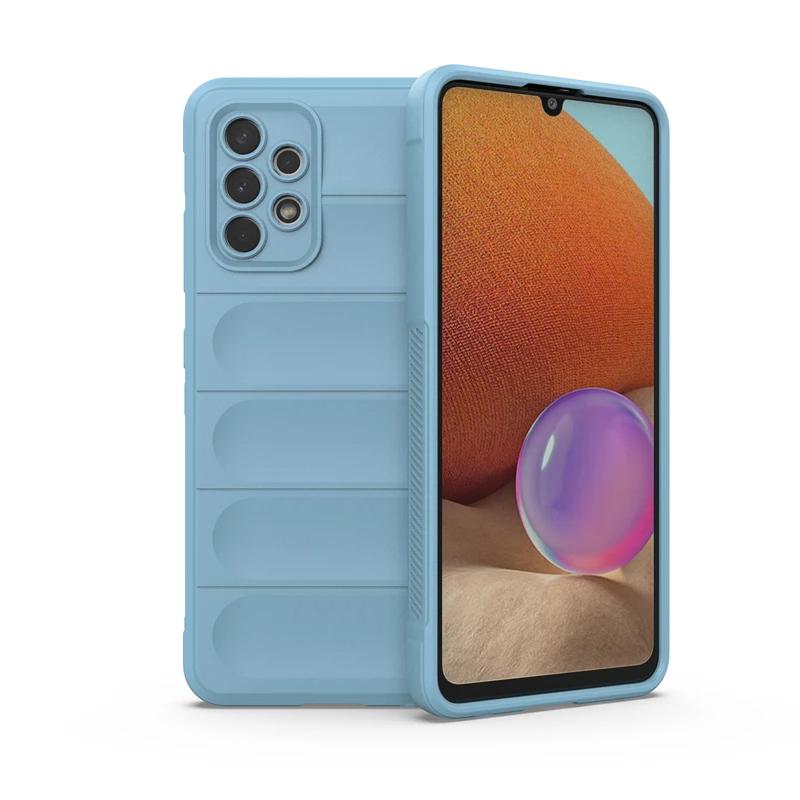 Rückseitenschutzhülle für Samsung Galaxy A32 4G, flüssig-silikon, stoßfest, sturzsicher, Schutzhülle