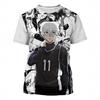 Jujutsu Kaisen Satoru Gojo Print Casual Slim Fit Round Neck Short Sleeved T-shirt Top Summer Loose Fit Oversized