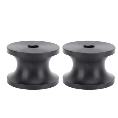 2 Stück Bootsanhängerrollen Schwarz Nylon Reduzieren Widerstand 2,44x1,69in Langlebiger Gebrauch Überlegen