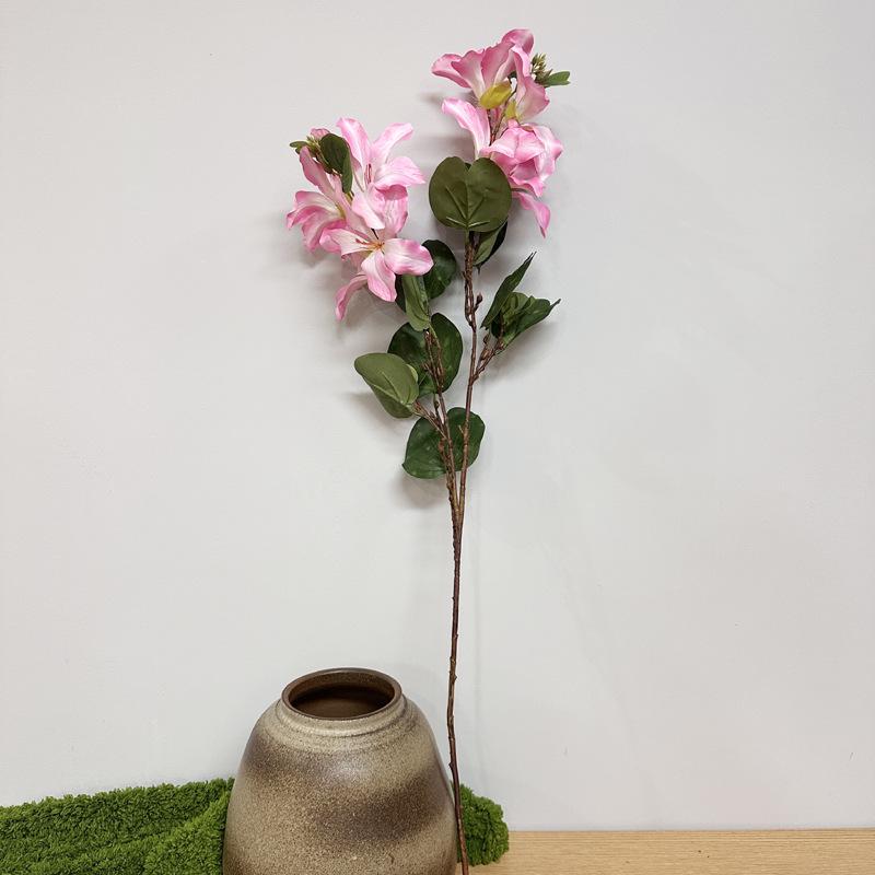 Bauhinia 2-Branch Silk Flower Arrangement for Weddings and Scenery