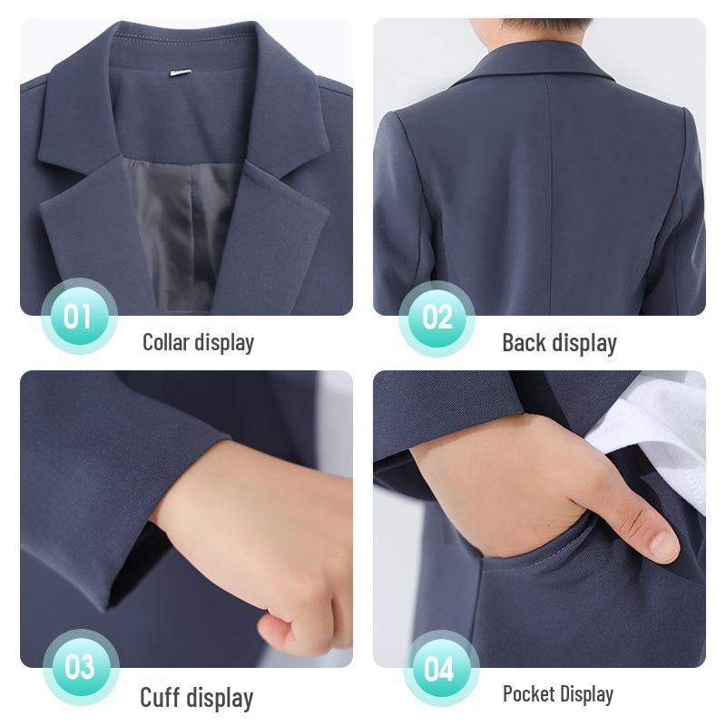 Stylish Boys' Spring/Autumn Suit - Trendy Korean-Style Casual Outfit for Kids