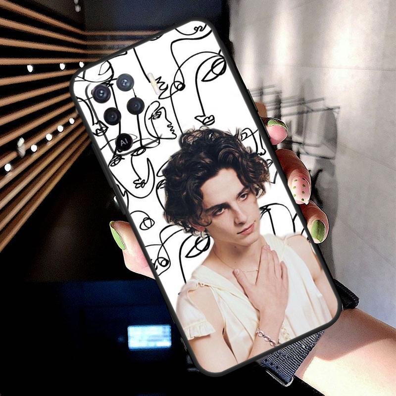 Timothee Chalamet Actor Case For Oppo A74 A54 A94 A80 A60 A40 A18 A38 A58 A78 A98 A96 A76 A16 A15 A17 A57 A77 A5 Pro