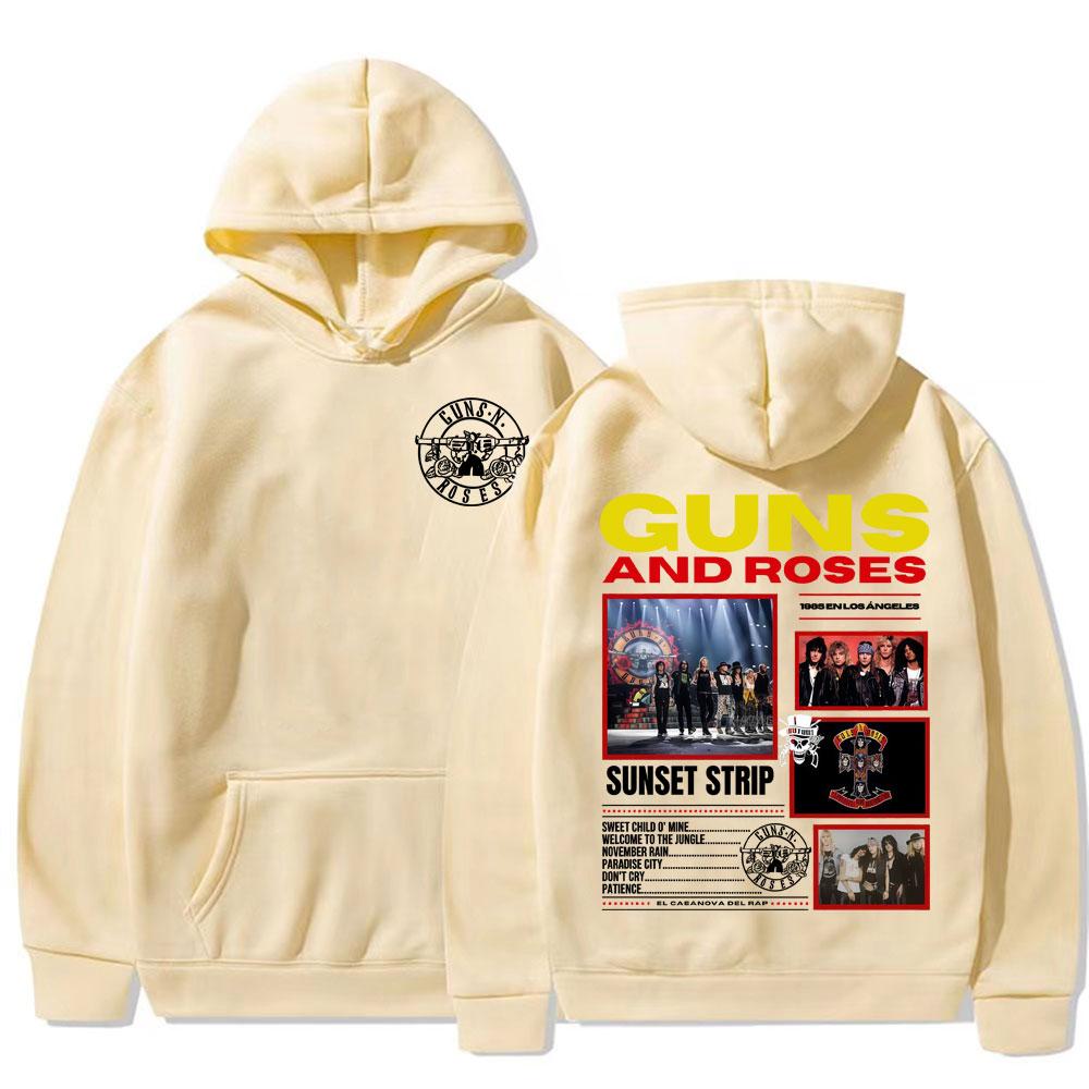 Rock Band Guns N Roses Appetite for Destruction Hoodies for Men Women Vintage Fashion Gothic Loose Hoodie Sweatshirts Streetwear