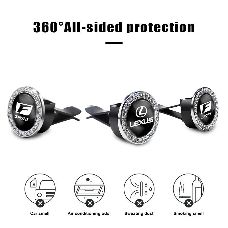 1Pcs Air Outlet Aromatherapy Clip Car Solid Perfume Freshener For Lexus F SPORT GS GX IS LS LX CT LBX NX RX 350h 450h ES UX 300e