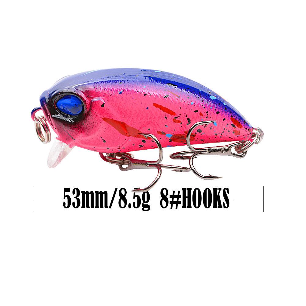 

1pcs Crankbait Fishing Lure 5.3cm 8.3g Floating Crank Wobbler Isca Artificial Bass Pike Hard Bait Pesca Japan Fishing Tackle