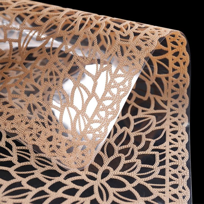 Nordic Style Waterproof Imitation Lace Kitchen Placemat Coaster Soft Home Decor Anti-slip Pvc Pad Dish Mug Coffee Cup Table Mat