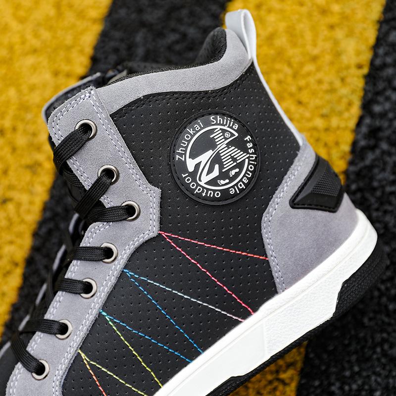 Four Season Motorcycle Riding Boots: Breathable, Anti-Fall, Road Racing & Parkour Shoes