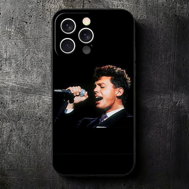 L-Luis M-Miguel Singer Soft Phone Case for iPhone 16 16E 17 Air 15 Pro Max 14 Plus 13 Mini 11 12 7 Black Cover Back Shell