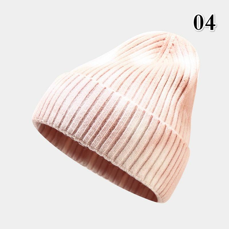 Damen Batik-Pullovermütze Herbst und Winter Gerollte Spitzmütze Warme Outdoor-Beanie Wollmütze