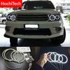 HochiTech For Toyota FORTUNER 2008-2010 Ultra Bright SMD White LED Angel Eyes 2600LM 12V Ring Kit Daytime Running Light DRL