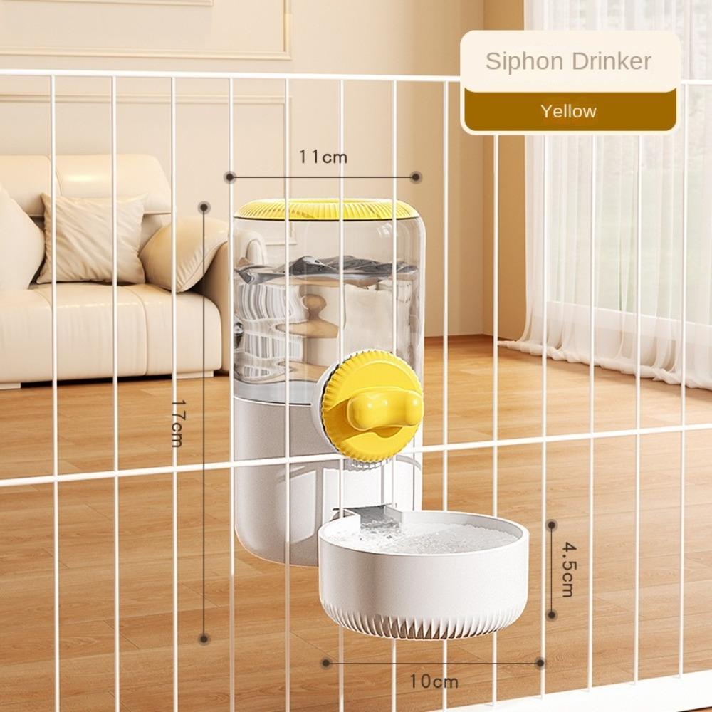 

Автоматическая клетка подвесная миска пластиковый дозатор воды и еды инструменты для кормления домашних животных для щенков кошек кроликов B-Yellow