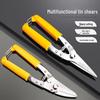 Industrial Tin Snips: Multifunctional Handcraft Scissors & Wire Cutter for Electricians, Metal, and Steel Wire.