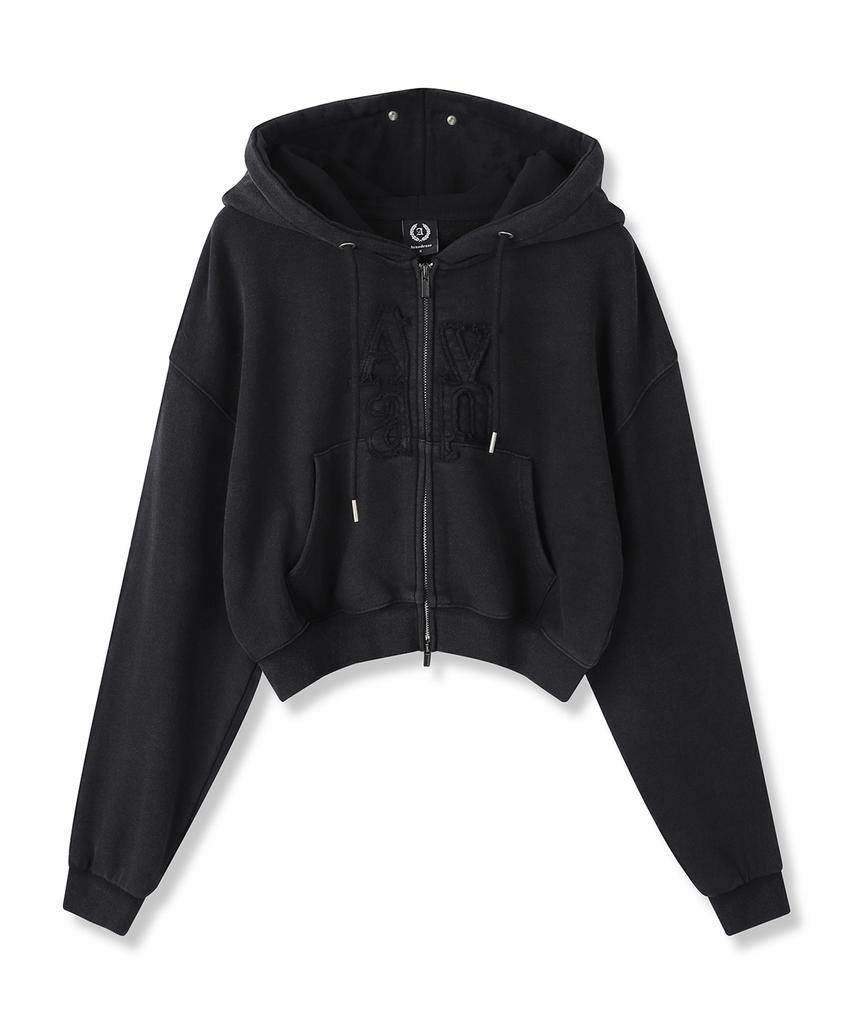 Avandress Aa Raw Crop Hood Zip-Up_2Colors