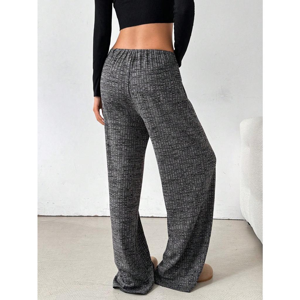 Women's Clothing, New Styles, Casual Pants, Striped, Solid Color, Elastic, Drawstring, Cotton, Straight Leg Pants