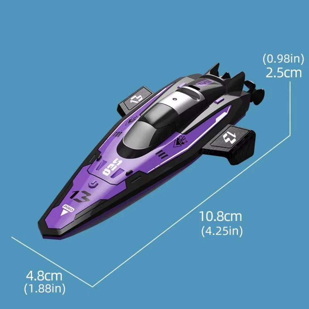 Dual Motors Special Effects Remote Control Ship LED Light Radio-Control Ship For Children