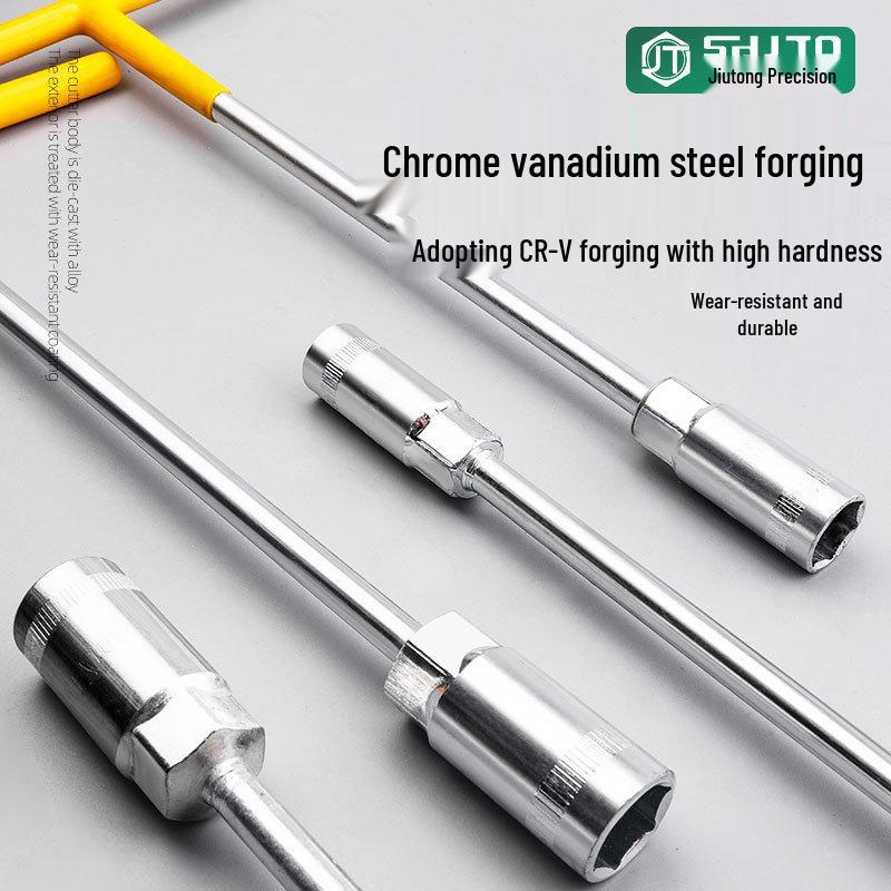 T-Type Socket Wrench for Car Assembly and Repair with Extended T-Bar