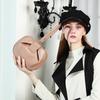 Genuine Leather Spherical Small Tote Bag For Women  Trend Designer Evening Purse Top Handle Ladies Handbags