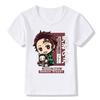 Mode Lässig Anime Sommer Cartoon Ghost Slayer Kinder T-Shirt Locker Kurzarm Weiß Damen Y2K Top Damen Bluse Harajuku T-Shirts