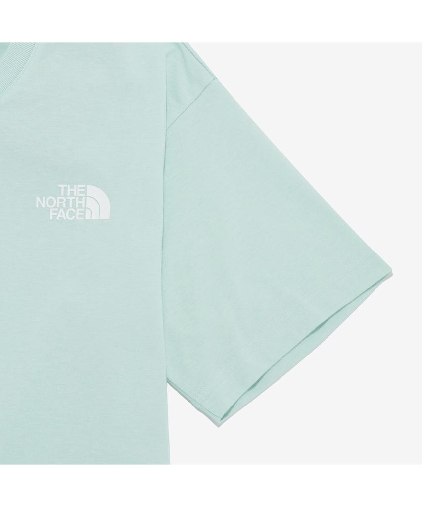 Noseupeiseu Nt7Ur42B Women'S Tnf Hangeul Short Sleeve Round Neck T-Shirt_Mint