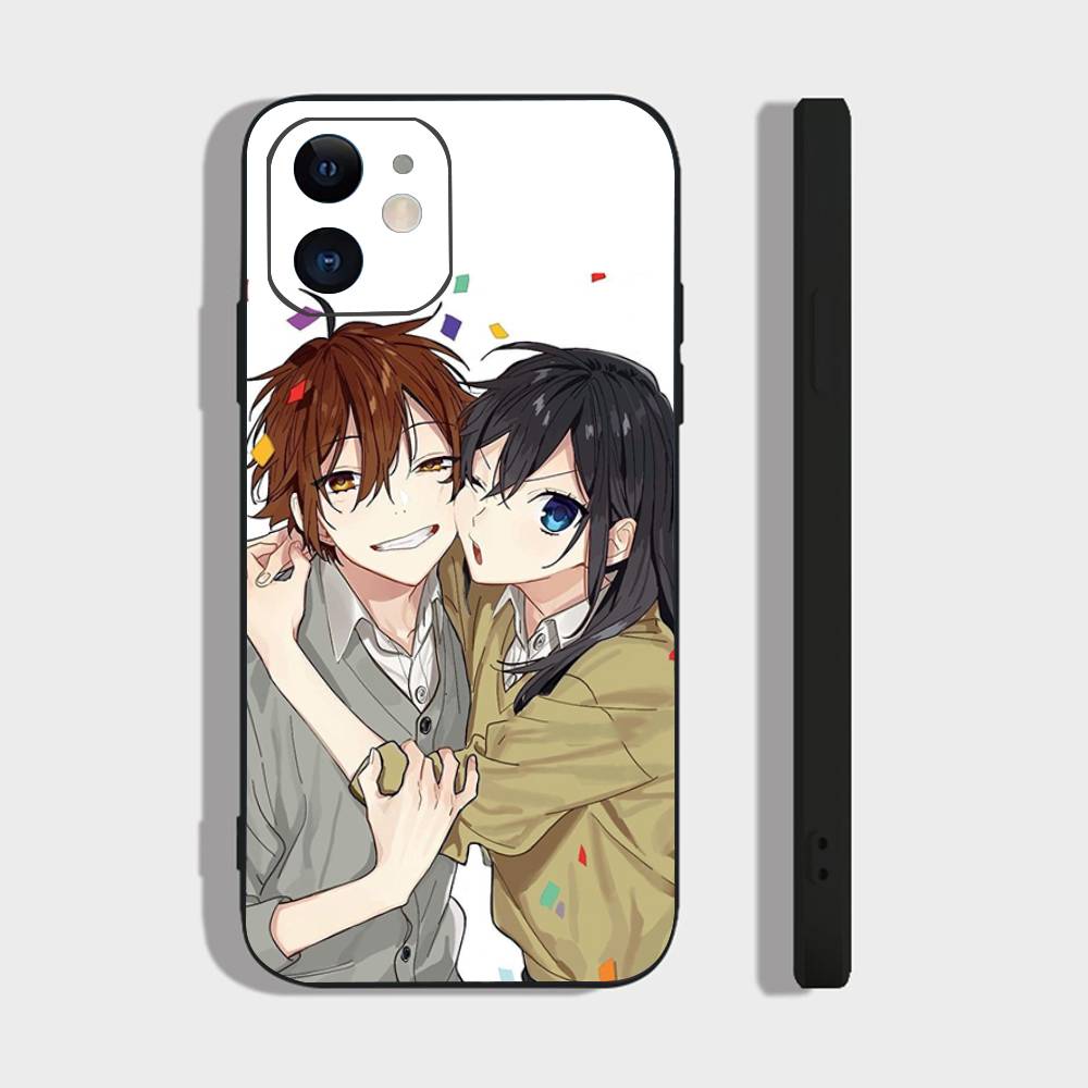 Japanese Classic Anime H-Horimiya Vintage Phone Case For IPhone 17 Air 16 15 14 13 Pro Max 11 12 Black Silicone Cover