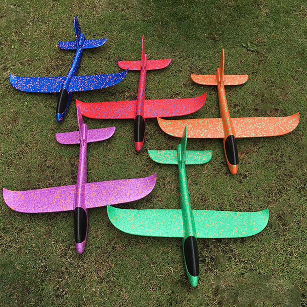 48cm Manual Outdoor Airplane Toy Hand Launch Glider Aircraft Children Kids Gift