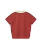 REST&RECREATION V-Neck Collar Top - Brick Red