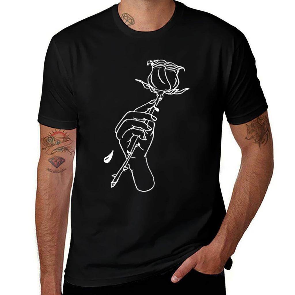 Lil Peep Rose Tshirt Big And Tall Loose Fit Tshirt