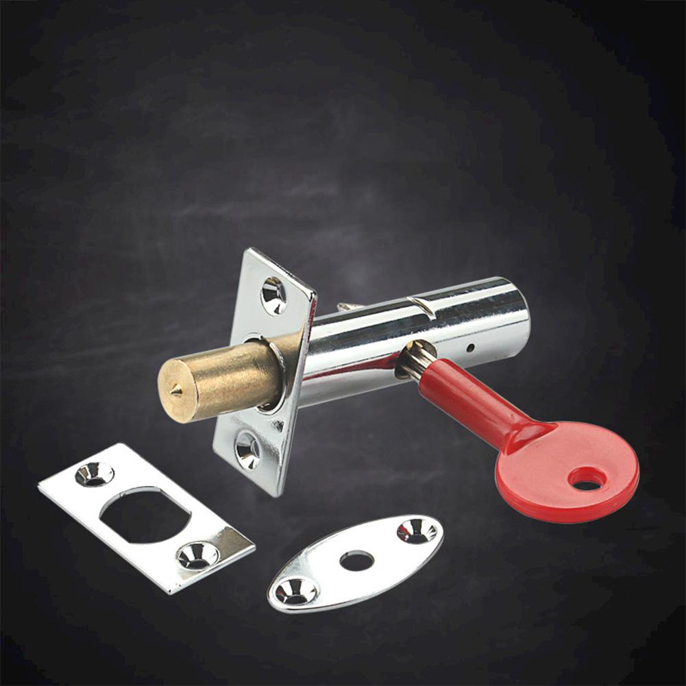 Invisible Mortise Door Lock Pipe Well Lock Fire Door Escape Aisle Lock Copper Lock Tongue Furniture Hardware Accessories