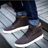 Chaussures Décontractées Montantes pour Homme Printemps/Automne Baskets Montantes Haute Qualité Mode Rétro Bottes pour Homme