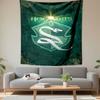 Hogwarts Legacy Slytherin Snake Crest Patterned Tapestry Decorative Wall Hanging, Home Bedroom Living Room Decor