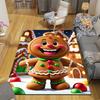 1 Stück Süßer Lebkuchenmann-Druck, Design Teppich für Innenbereiche - Weich, Rutschfest und Langlebig Gaming-Zimmer-Dekoration für Schlafzimmer