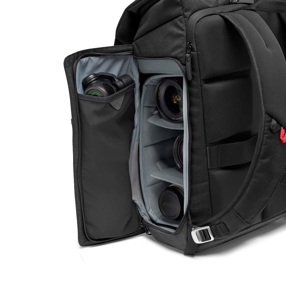 Manfrotto MB Chicago Kamerarucksack, vielseitige Tasche für Reisen, CH-BP-50, mittelgroß, Tagesrucksack/Foto-DSLR, spiegellose Kameras, Laptops, Objektive, Ausrüstung,