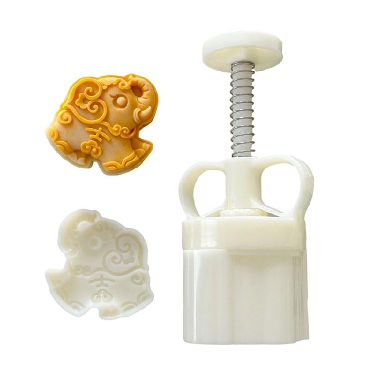 

Elephant Mooncakes Cookie Mould Unique Mooncakes Press Mould Elephant Green Bean Cake Making Stamps Kitchen Gadget 1