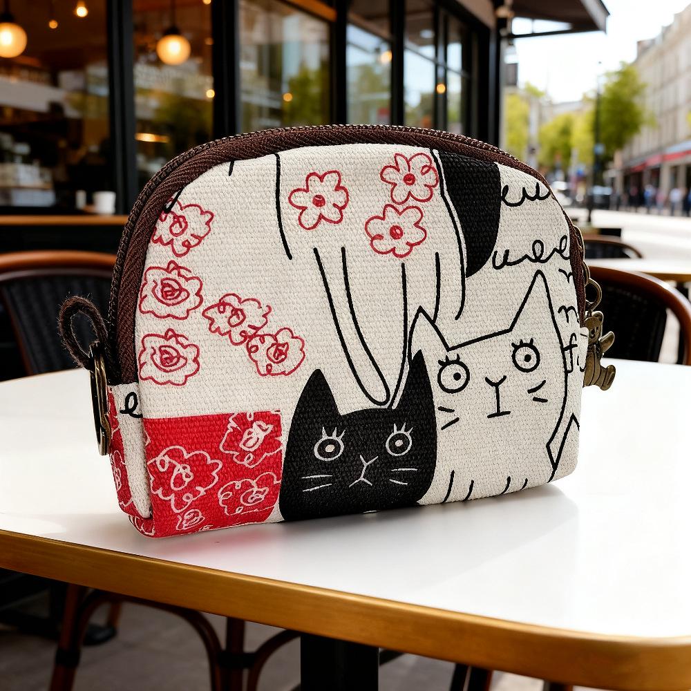 Japanese Cartoon Kaka Tribe Keychain Coin Purse for Women